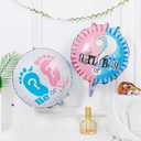 Gender Reveal Party Balloon Set, Question Mark Design, Pink and Blue Foil Balloons, He or She Theme, Baby Shower Decorations