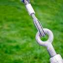 uxcell 50Pcs M5 Stainless Steel Thimble for 3/16" Dia Wire Rope, Wire Rope Cable Thimbles Rigging for Marine, Sunshade Sail, Fence