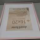 DecorUhome Solid Wood 16x20 Picture FrameFits 11x14 Photo with Mat