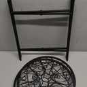 15" Tall Metal Plant Stand, 2 Pack 11" Wide Round Plant Stand for Flower Pots Up to 100lbs, Rustproof Iron Plant Holder for Indoor Outdoor Use, Easy Assemble Flower Stand for Home Garden Display