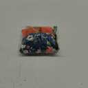 Yonique Womens Plus Size Bikini High Waisted Swimsuits Two Piece Bathing Suits Tummy Control Swimwear (Medium, Orange and Blue Print)