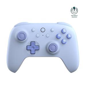 8BitDo Ultimate 2C Bluetooth Controller for Switch, Switch 2, Hall Effect Joysticks, Wake-up Switch 1, Non-linear Digital Triggers, Remappable L4/R4 Bumpers, 6-axis Motion Control and Rumble Vibration - Blue