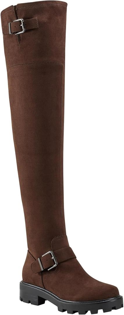 Marc Fisher LTD Women's Ganven Over-The-Knee Boot (7.5, Brown 200)