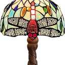 Capulina Tiffany Lamp Fine Sky Dragonfly Stained Glass Table Lamp, 
Product Dimensions	8"D x 8"W x 16"H
Item Weight	6.7 pounds
