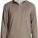 M MAELREG Quarter Zip Golf Pullover Men Dry Fit Long Sleeve Performance Wicking Mock Neck 1/4 Zip Pullover Mens Sweatshirt (XL)