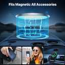 CENHUFO Magnetic Privacy for iPhone 17 Pro Max Case [Compatible with Magsafe] Full Body Phone Case Built-in 9H Tempered Glass Privacy Screen Protector, Camera Protection Shockproof Cover - Blue