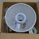 Wall Sconces Sets of 2, Retro Industrial Wall Lamps, Vanity Sconces Wall Lighting with White Fabric Shades, Wall Lights Suitable for Bathroom Bedroom Living Room Kitchen Gold