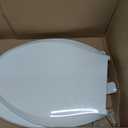 KOHLER 4636-RL-0 Cachet ReadyLatch Elongated Slow Close Toilet Seat, Soft Close Toilet Seat Quiet Lid, Contoured Grip-Tight Bumpers Installation Hardware, Apartment Essentials, White
