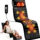 Shiatsu Full Body Massage Mat with Heat, Detachable Massager Pad, 10 Vibrating Motors, 9 Intensity Levels, Deep Tissue Pain Relief for Back, Neck & Legs  Relaxation at Home or Office