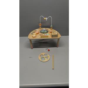 Activity Table for 1 Year Old, Montessori Toys for 1 2 Year Old Girls Boy Gifts, 8 in 1 Wooden Sensory Play Table for Toddler 1-3, Learning Toys for Baby 12-18 Months 1st Christmas Birthday Gifts