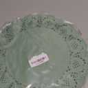 MCEAST Round Sage Green Paper Doilies 13.5 Inches Lace Paper Place Mats Rustic Scallop Doily Disposable Table Pads for Food Cakes Crafts Party Weddings Tableware Decor
