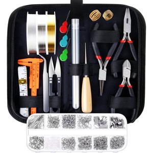 PAXCOO Jewelry Making Supplies Kit with Tools, Wires, Findings for Jewelry Repair and Beading