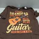 Some Grandpas Take Naps Real Grandpas Play Guitar Father Day T-Shirt Large
