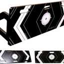 Portable Soccer Rebounder Board - Dual Angle Training Wall for Passing & Shooting - Large Surface Area (32x12 Inch)