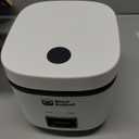 Rice Robot Personal Rice Cooker, PFAS-free, Nonstick. 1 Quart Capacity, with Stainless Steel Steamer Tray, Measuring Cups, Recipe Book with 60 Recipes, and Serving Spoon, As Seen On TV (2-Cup (Uncooked) | 4-Cup Cooked)