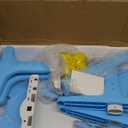 Xaperexi Kids Desk and Chair Set, Height Adjustable Child's School Study Writing Tables, Kids Desk with Bookstand and Storage Drawer, Widened Desktop with Desktop for Boys and Girls