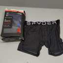 Spyder Performance Mesh Mens Boxer Briefs Sports Underwear For Men (Medium, Black/Navy/Black/Grey)