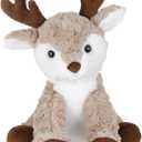 Bearington Reiny Christmas Reindeer Stuffed Animal - 11.5" Soft Christmas Reindeer Plush Toy with Scruffy Fur and Huggable Body - Adorable Deer Plushies for Kids, Toddlers, and Teens