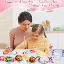 48 Pack Valentine's Day Cards for Kids Valentines Bubble Gum Machine Candy Cards Set with Plastic Dome DIY Valentine Exchange Gifts for Boys Girls Toddler School Classrooms Rewards Party Favors