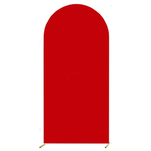 Wedding Arch Cover 
Arch Backdrop Spandex Cover for Birthday Party Baby Shower Ceremony Banquet Decoration (Red, 6FT)