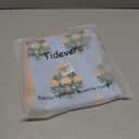 Coastal Indoor Outdoor Throw Pillow Cover ONLY, 18"x18" Water Repellent for Couch, Patio, Backyard, Baby Blue Orange Floral with Piping