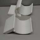 Poop Toilet Paper Holder Stand 3D Printed Storage Shelf, White Funny Bathroom Whimsical Wall Decor, Functional Cute Quirky House Warming Boys Gift (White) (Large)