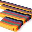 Cable Ties 180PCS, 4+6+8+10 inch Reusable Multi-Colour Cable Ties Wire Ties Cord Organizer Cable Organizer Adjustable Cable Management for Cable Management (4+6+8+10 Inch(Colorful))