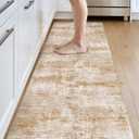 DEXI Kitchen Floor Mats Cushioned Anti Fatigue Runner, 23x59 Light Brown