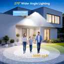 10000W Solar Street Lights, IP67 Waterproof Solar Lights Outdoor, 2 Pack | Super Bright Dusk to Dawn Commercial LED Flood Security Light with Motion Sensor & Remote for Parking Lot, Yard, Driveway