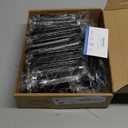 Ravinte 60 Pack Solid 3-3/4 Inch Center to Center Slim Square Bar Drawer Handles - Kitchen Cabinet Handles Black Drawer Pulls Matte Black Cabinet Pulls