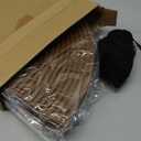 Newtay 4 Pcs Plant Pot Grid Soil Protector Covers Cuttable Flower Protector 1 from Animals 20.5" 11.8" Cat Digging Stopper Plant Pot Cover with Stakes for Indoor Outdoor Gardening(Brown)