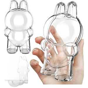 Protective Case Cover for Standing - Crystal-Clear Hard Display Box with Keychain & Dustproof Cover, Dustproof Scratch-Resistant Portable Hanging Case for Standing(Figure Not Included)