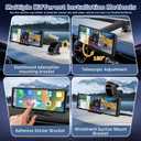 Wireless Carplay Screen for Apple Car Play & Android Auto with 4K Dash Cam & 1080P Rear Camera for Car - Portable 10.26" Car Stereo with Voice Contro & 64G TF Card Loop Recording for 12-24V Vehicles