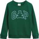 GAP unisex-child Logo Crewneck Sweatshirt (3T, Evergreen Glamour)