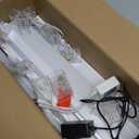 Garage Hexagon Lights, 24 Pack, 24V 6500K Higher Brightness Hexagonal Garage Light, Plug and Play, Lightweight DIY Assembly Hexagonal Lights for Car Detailing Shop Decoration (with Remote Control)