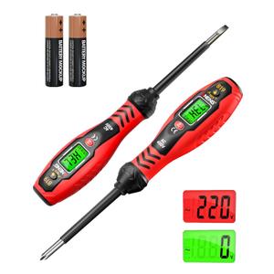 ANENG Voltage Tester with Screwdriver Electrical Tester Tool Non Contact Voltage Detector Dual Range AC 11V/30V-1000V,Live/Null Wire Electric Tester with LCD Display,Buzzer Alarm,Breakpoint Finder