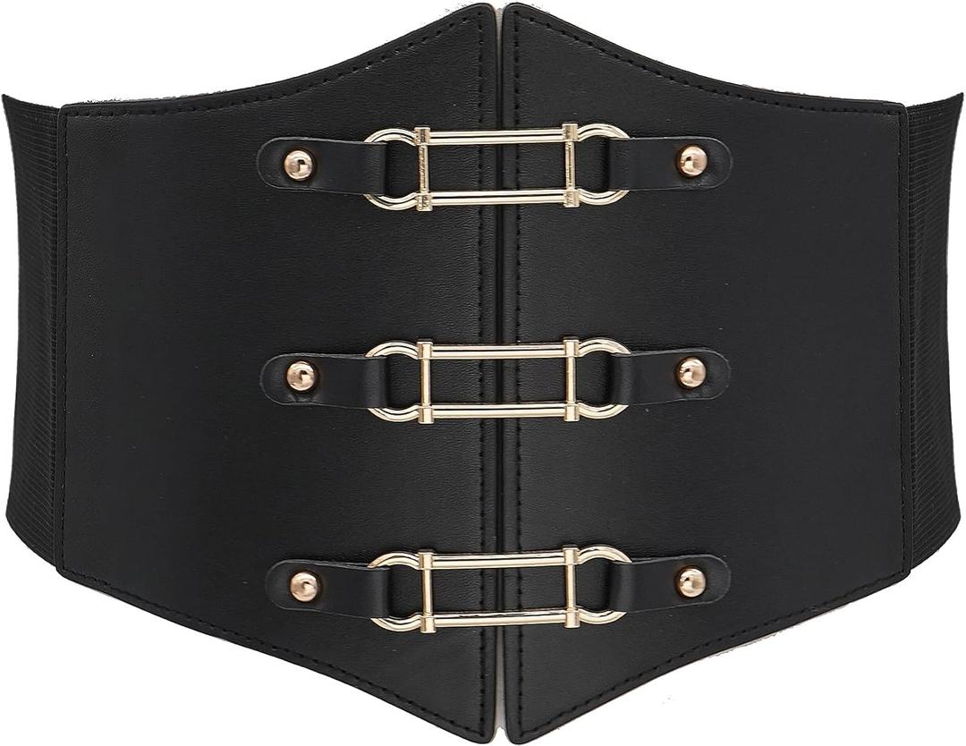 Stylish Corset Belt Metal O-Ring Waistband Heart-Ring Waistband (XL)