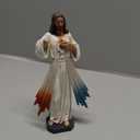 BC Catholic Divine Mercy Jesus Christ Statue, 6" H Jesus I Trust in Figure, Religious Gift, Catholic Indoor Home Decor, Handpainted Renaissance Sculpture by Buildclassic