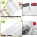 8 Gallon Trash Bags with Drawstring, 30 Liter Garbage Can Liners, Leak-Proof Bathroom Trash Bags for Waste Baskets, Office & Bedroom Trash Cans, 100 Count