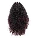 YXCHERISHAIR Ponytail Extension,Curly Wavy Ponytail Drawstring Ponytail Hair Extensions for Women Natural Wavy Synthetic Hairpiece for African Women Daily Use party(T1B/99J,14inch)