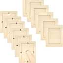 Pack of 12 Wooden Picture Frames Unfinished Wood Photos Frames 5x7 for Crafts