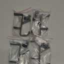 4 Pack Stocking Holders for Mantle for Christmas Decorations,2 in 1 Mantle Garland Holder for Hanging Christmas Stockings,No Drilling Required & Adjustable Garland Hanger, Metal(Black)