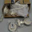 VOLPONE Corner Shower Caddy Suction Cup Shower Shelf Corner No Drilling Bathroom Shower Organizer Storage Rack Adhesive with Towel Bar Hooks(2-Pack, Ivory)