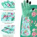 Gardening Gloves for Women Long Sleeve Garden Gloves Ladies Light Protective Gloves for Yard & Outdoor Work, One Size