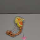 Swooflia Durable Squeaky Dog Toy - Interactive Plush Cute Duck with Rope Legs, Teeth Cleaning Tug Toy for Small Medium and Large Dogs, Puppy Chew Toy for Training and Play (Yellow)