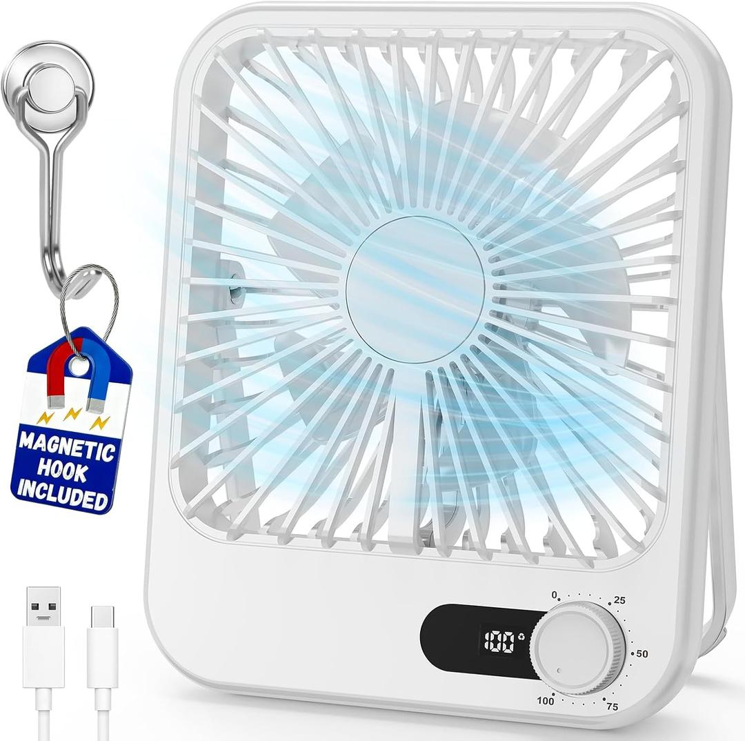 Portable Travel Fan for Cruise Approved, Cruise Essentials 2026 Rechargeable Fan100 Speed Wind Adjustable, Small Travel Essentials for Hotel Beside Sleeping Cruise Ship Essentials Cruise Must Haves (White)