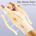 FREETOO Stable Thumb Brace Right Hand Left Hand for Arthritis Pain and Support, Thumb Splint for De Quervains Tenosynovitis,Trigger Thumb and Wrist Stabilizer for Tendonitis, Sprain,Beige Right L