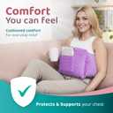 Zomaple Post Mastectomy Pillow Post Surgery Post-Op Essentials, Breast Augmentation/Reduction & Mastectomy Recovery Supplies Washable Cover for Comfort & Support