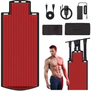 Red Light Therapy Mat 74.8x31.5 Lastest Design Red Light Therapy Pad with 1300pcs LEDs 850nm&660nm Near Infrared Red Light Therapy Blanket Device for Full Body Pain Relief