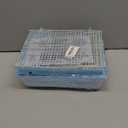 Tfwadmx Hamster Carrier, Dwarf Hamster Travel Cage, Portable Cages with Water Bottle, Gerbil Travel Carry Case Outdoor Vacation House for Small Mice(Blue,10.6”x8”x11.4”)